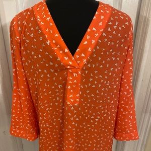 Orange blouse